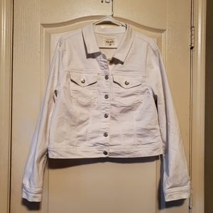 White Stretch Denim Jean Jacket